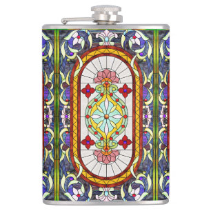 Fönstret polerat glas Mitten-Östra Art nouveau Fickplunta