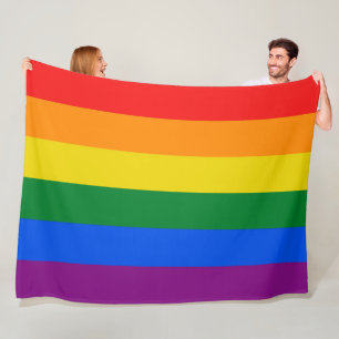 Fönstret pride flagga färg rand klämmer fleecefilt