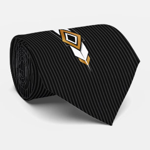 Fönstret Retro Black, White och Guld Slips