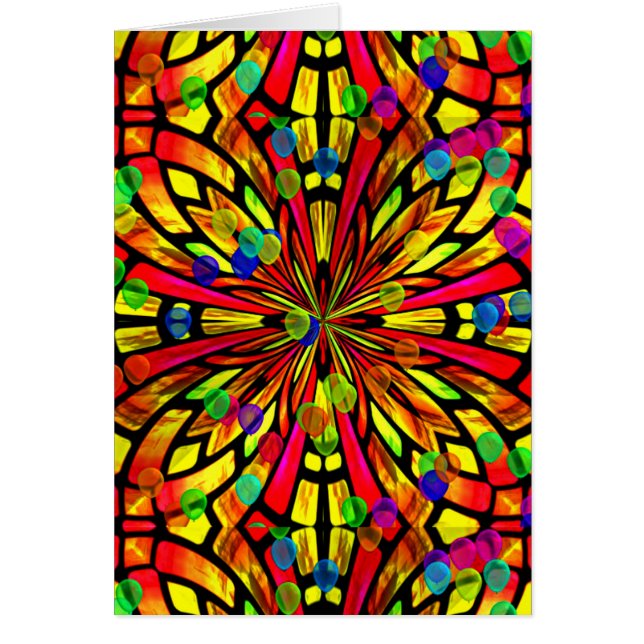 Fönstret ro hälsningskort (Framsidan)