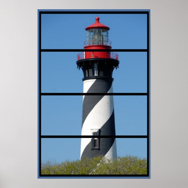 Fönstret Scenia St Augustine Lighthouse poster (Framsidan)