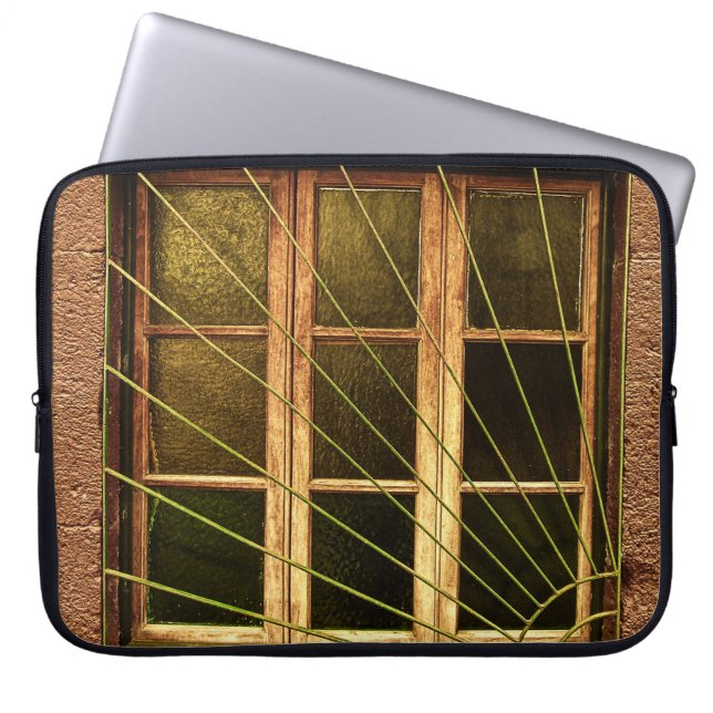 Fönstret Solskorgen @ Funchal (Portugal) Laptop Fodral (Framsidan)