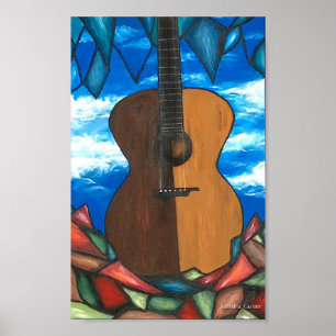 Fönstret till Guitar Poster
