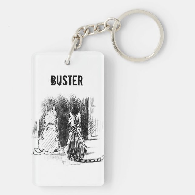 Fönstret Tittar av hund och katt, Ange sympati (Baksidan)