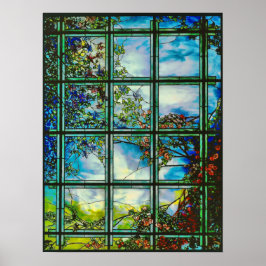 Fönstret vintage Glass Scenia Poster
