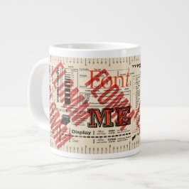 Font Me Typography FLommwoorde Edition Jumbo Mugg