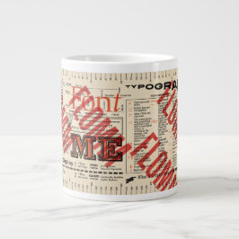 Font Me Typography FLommwoorde Edition Jumbo Mugg