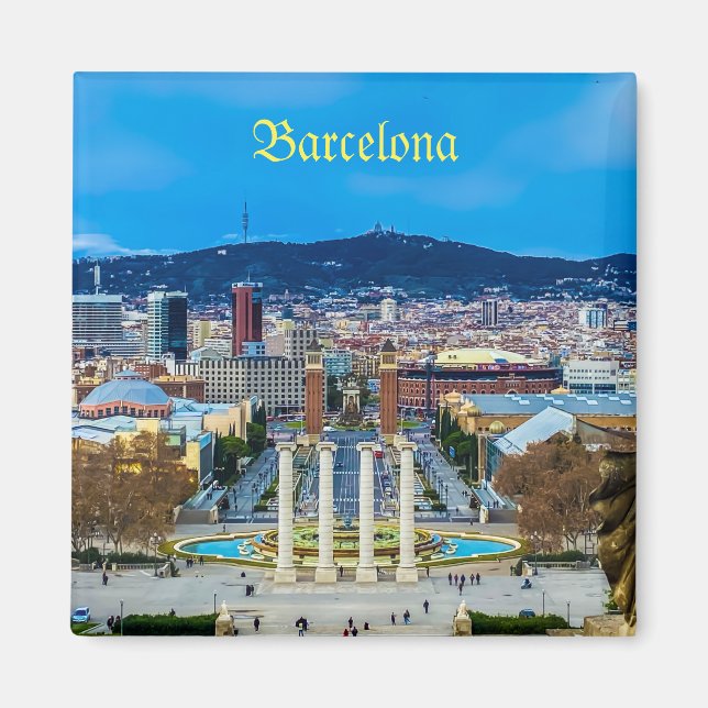 Font Montjuic, Barcelona magnet (Framsidan)