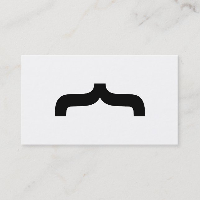 Font Mustasch Visitkort (Framsida)