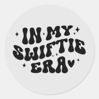 font stil runt klistermärke