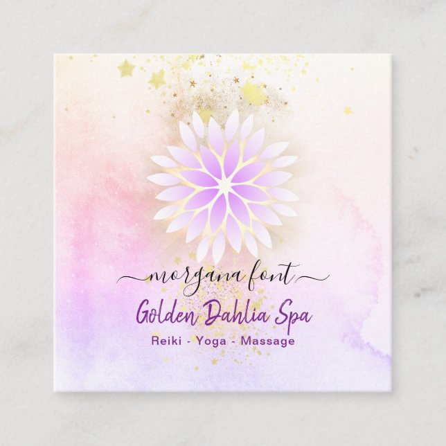 *~ Font test  bårana font  Fyrkantigt Visitkort (Framsida)