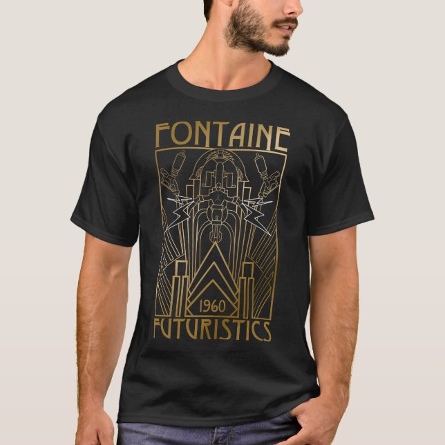 Fontaine-Futuristiskor T Shirt (Framsida)