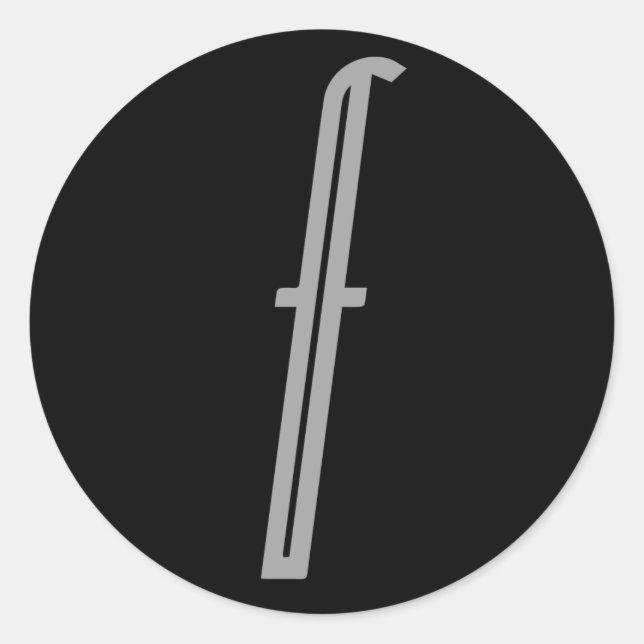 Fontaine stickers runt klistermärke (Framsida)