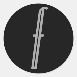 Fontaine stickers runt klistermärke