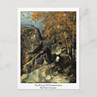 Fontainebleau-skogen av Paul Cezanne Vykort