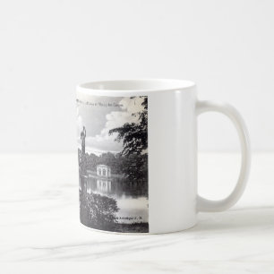 Fontainebleau slott, frankrikevintage 1910 kaffemugg
