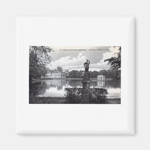 Fontainebleau slott, frankrikevintage 1910 magnet