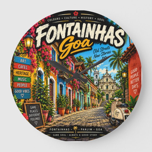 Fontainhas  stor klocka (Framsida)