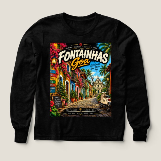 Fontainhas  t shirt (Design framsida)