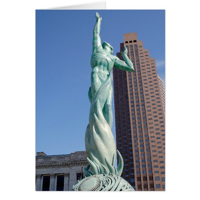 Fontän av evigt liv hälsningskort (Framsidan)