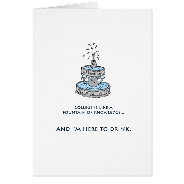 Fontän av kunskap hälsningskort (Framsidan)