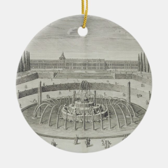 Fontän av Latone på Versailles, 1714, från 'Les Julgransprydnad Keramik (Framsidan)
