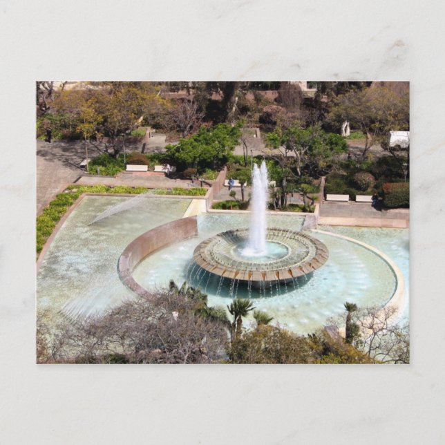 Fontän Dowtown Los Angeles Vykort (Framsida)