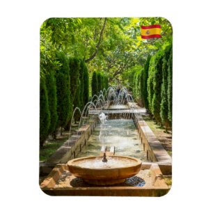 Fontän i Almudaina Gardens - Palma de Mallorca Magnet