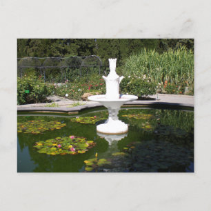 Fontän i Botaniska trädgården Vykort