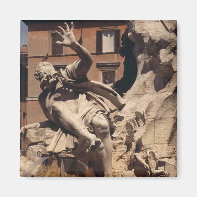 Fontän i de fyra floderna magnet (Framsidan)