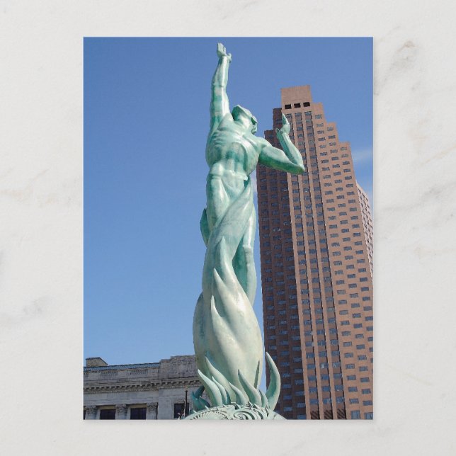 Fontän i det eviga livet vykort (Framsida)