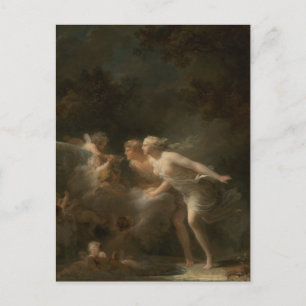Fontän i Kärlek av Jean-Honore Fragonard Vykort