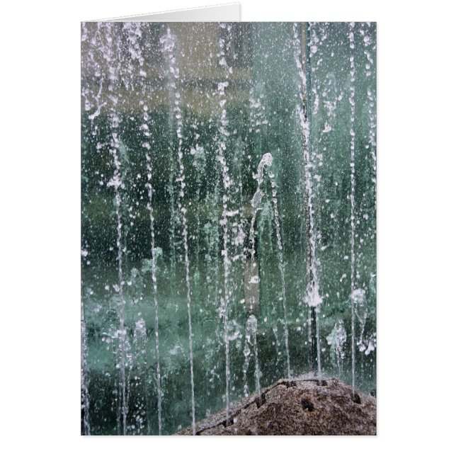 Fontän I-kort Hälsningskort (Framsidan)