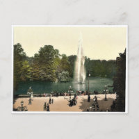 Fontän i Kurpark, Wiesbaden, Hesse-Nassau,
