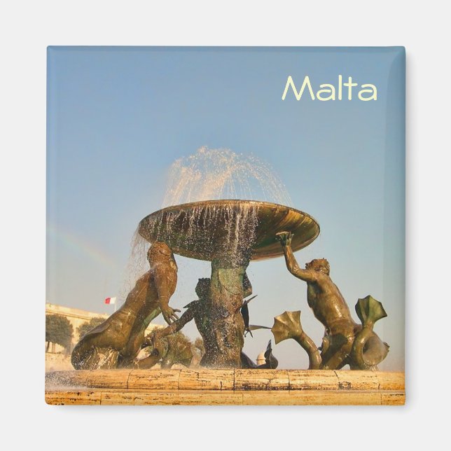 Fontän i Malta Magnet (Framsidan)