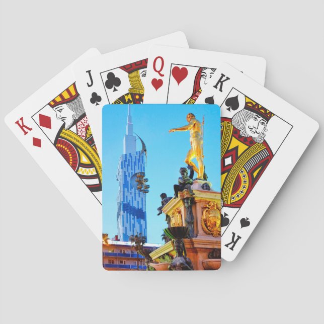 Fontän i Neptune Casinokort (Baksidan)