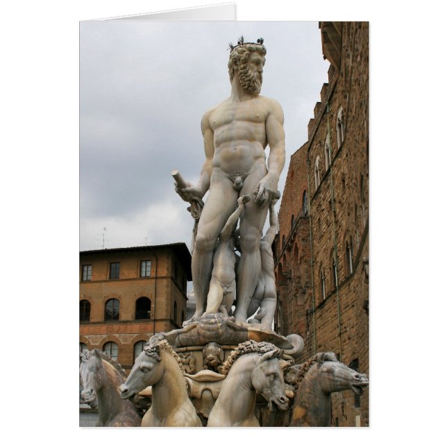 Fontän i Neptune Hälsningskort (Framsidan)