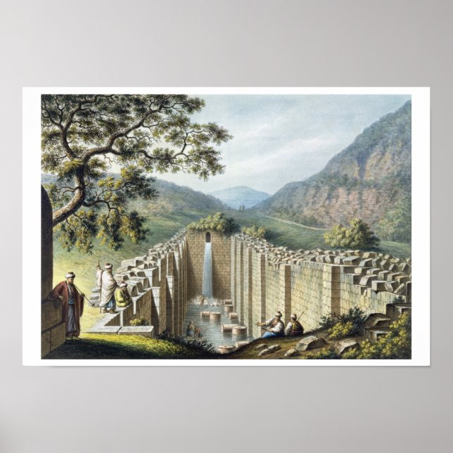 Fontän i Siloah, Jerusalem, pub. av William Poster (Framsidan)