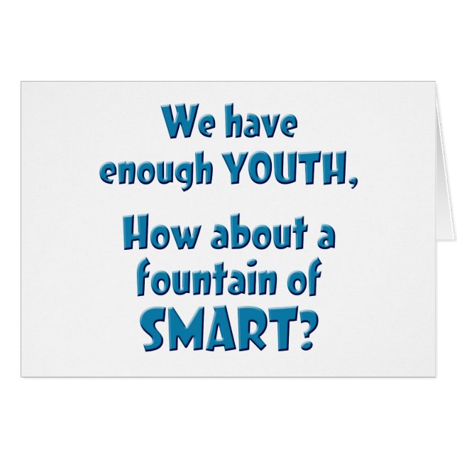 FONTÄN i SMART Hälsningskort (Framsidan Horizontal)