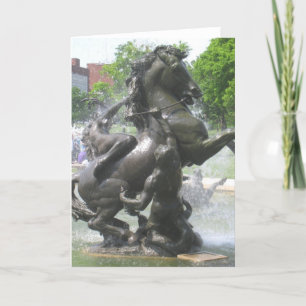 Fontän i staden Kansas Kort