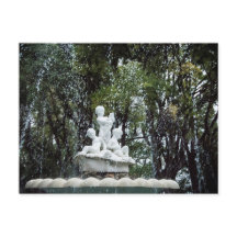 Fontän i staden Varna, Bulgarien