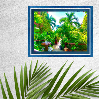 FONTÄN i TROPIKERNORNA Poster