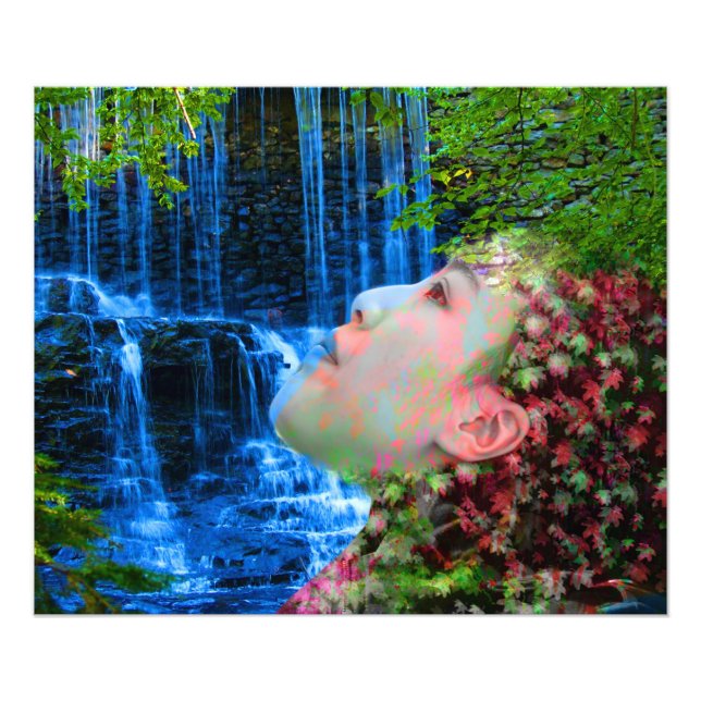 Fontän i Ungdom Fototryck (Framsidan)