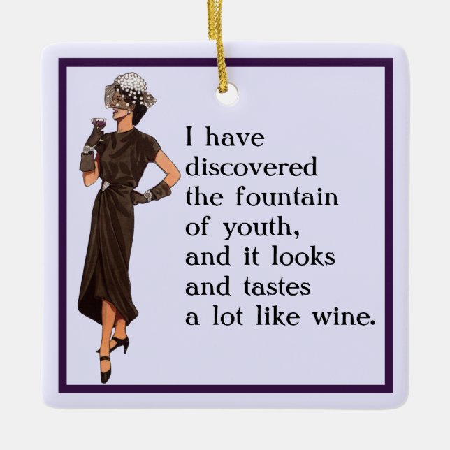 Fontän i Ungdom Julgransprydnad Keramik (Framsida)