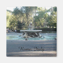 Fontän i Villa Borghese-trädgården, Rom Magnet