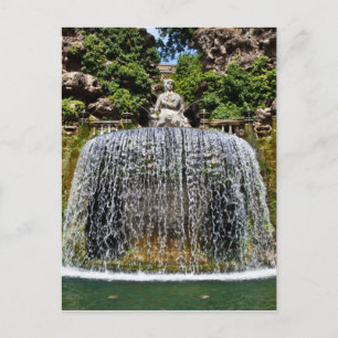 Fontän in Villa D'Este Vykort