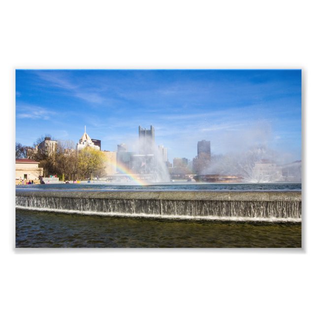 Fontän of Point State Park, Pittsburgh, PA Fototryck (Framsidan)