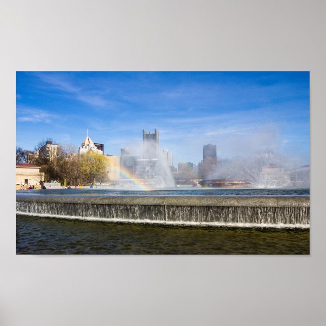 Fontän of Point State Park, Pittsburgh, PA Poster (Framsidan)