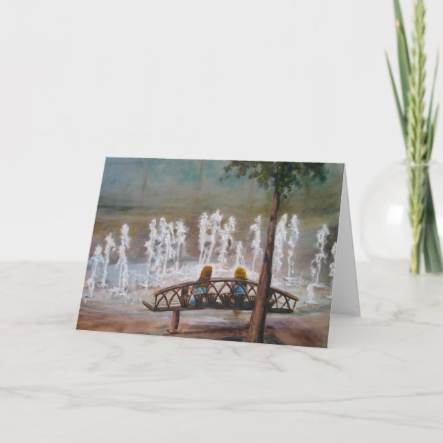 "Fontän of Youth" hälsningskort Kort (Framsida)