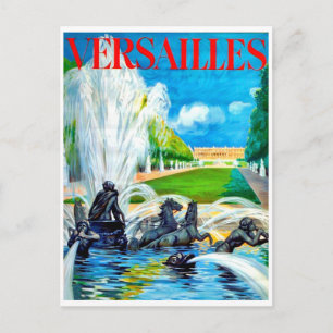Fontän på slottet Versailles, Frankrike Vykort